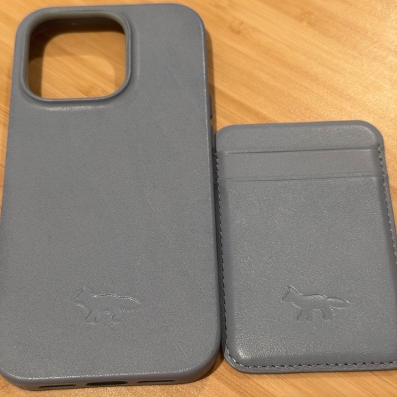 Maison Kitsuné embossed-logo iPhone 14 Pro case - Picture 1 of 7